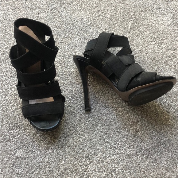 BCBGeneration Shoes - BCBG Black Strappy Heels